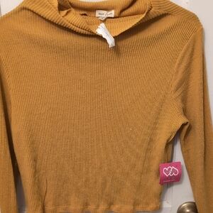 Mustard Cowl Neck Sweater